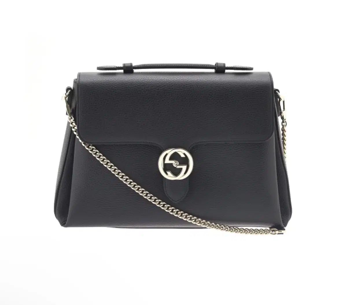 グッチ GG インターロッキング トップハンドル チェーンバッグ ラージ レシート 保有 DECORATOM_COM_BR