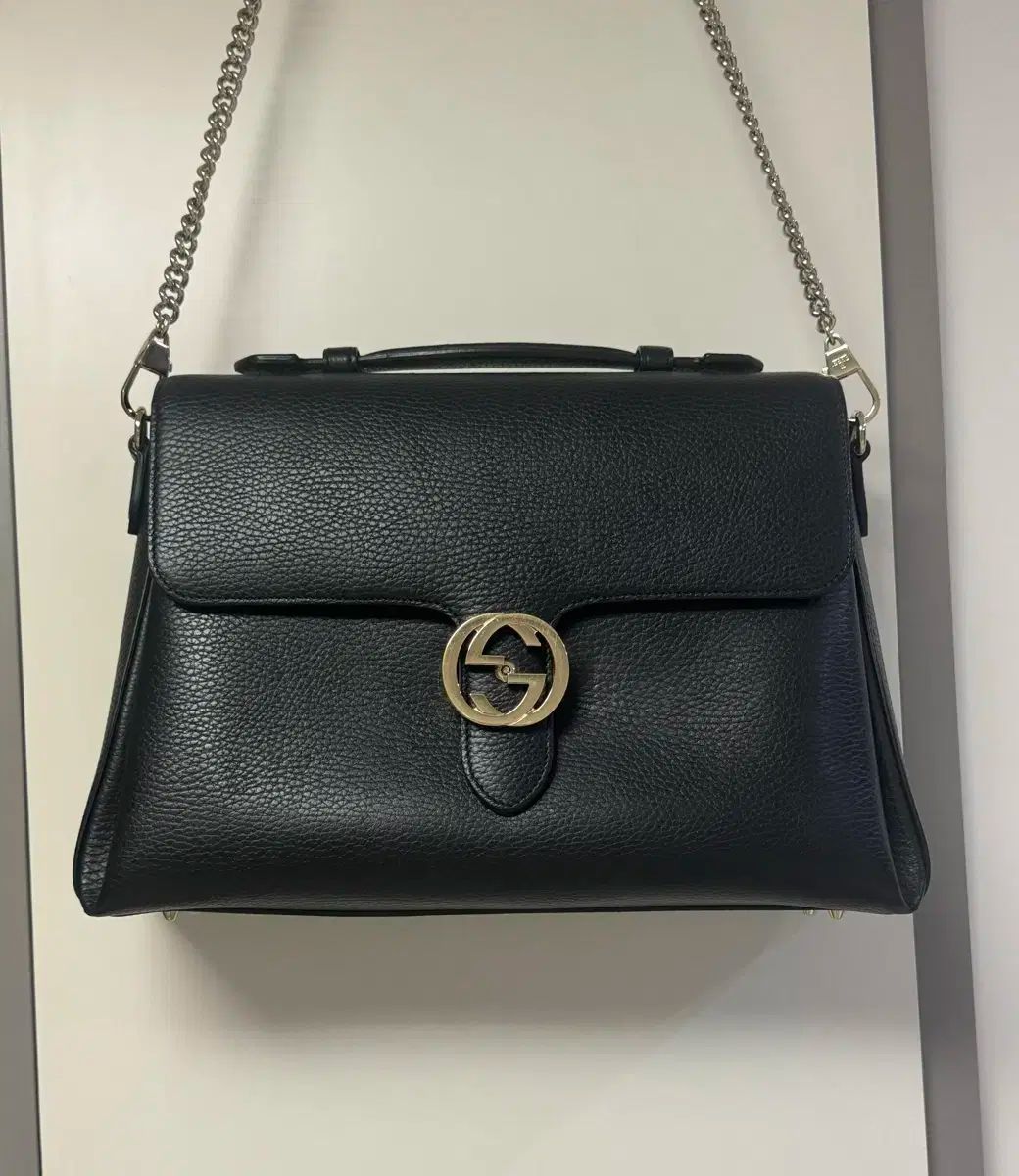 グッチ GG インターロッキング トップハンドル チェーンバッグ ラージ レシート 保有
