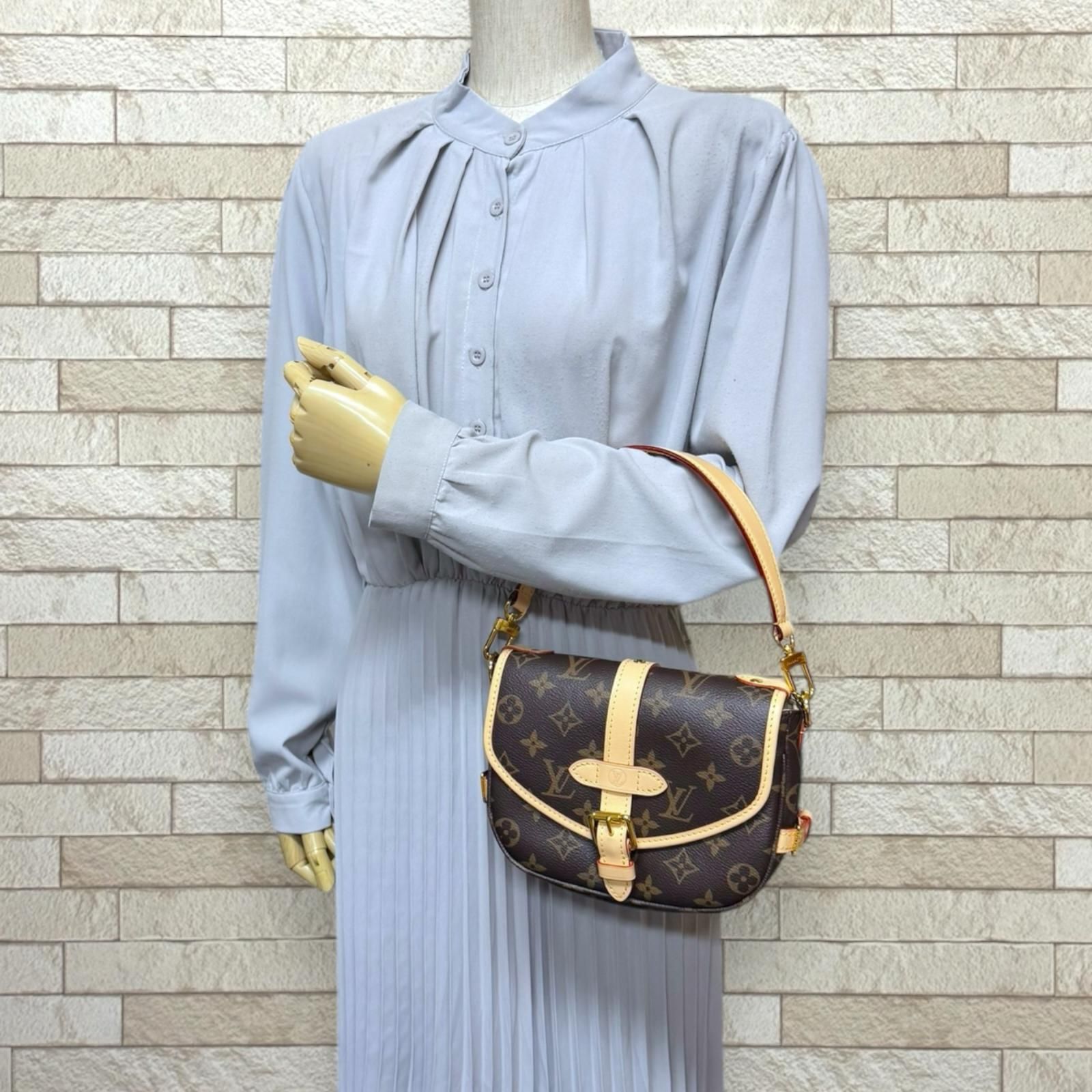 ルイヴィトン ソミュールBB モノグラム ショルダーバッグ モノグラムキャンバス M46740 ブラウン レディース LOUIS VUITTON ルイヴィトン ルイ ヴィトン DECORATOM_COM_BR