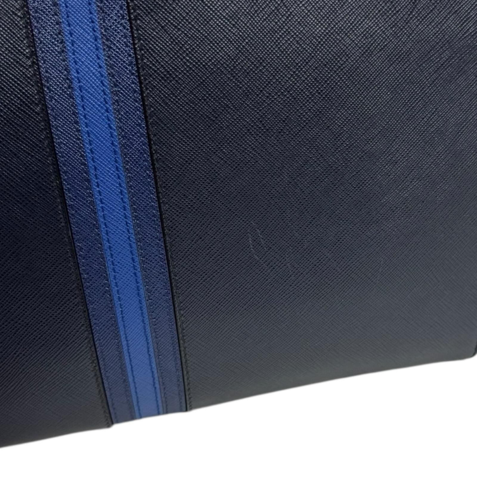 プラダ サフィアーノ クラッチバッグ レザー AV5841 ネイビー メンズ PRADA プラダ WWW_KARIMZIABAT_FR