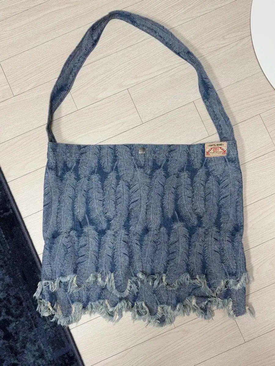 KAPITAL 12オンス Magpie デニム メディスン バッグ ラージ Indigo ライト