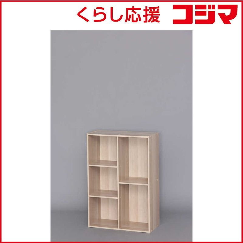 【 新品 未開封 】 アイリスオーヤマ カラーボックス 2列タイプ (ナチュラル/約幅60×奥行29×高さ88cm) 未使用 送料無料