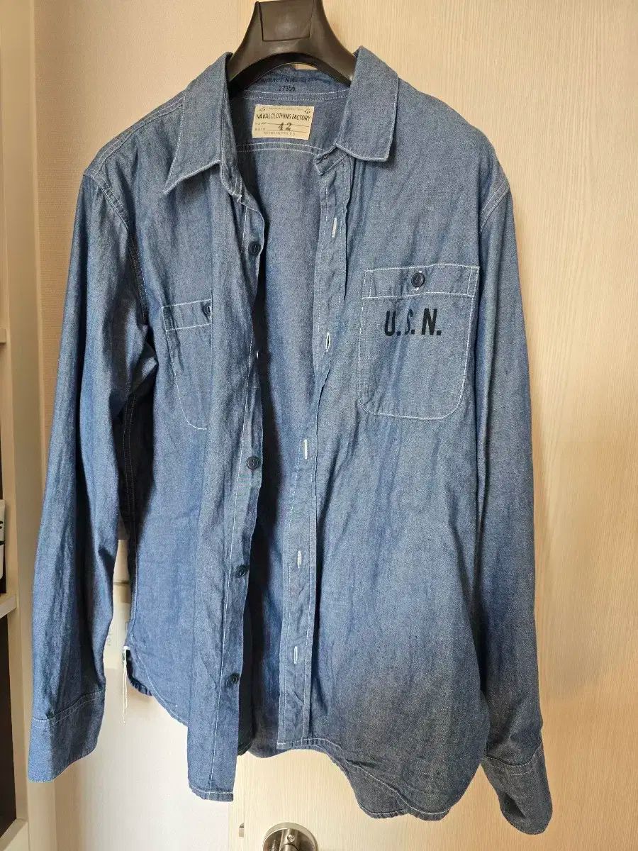 BRONSON USN シャンブレーシャツ