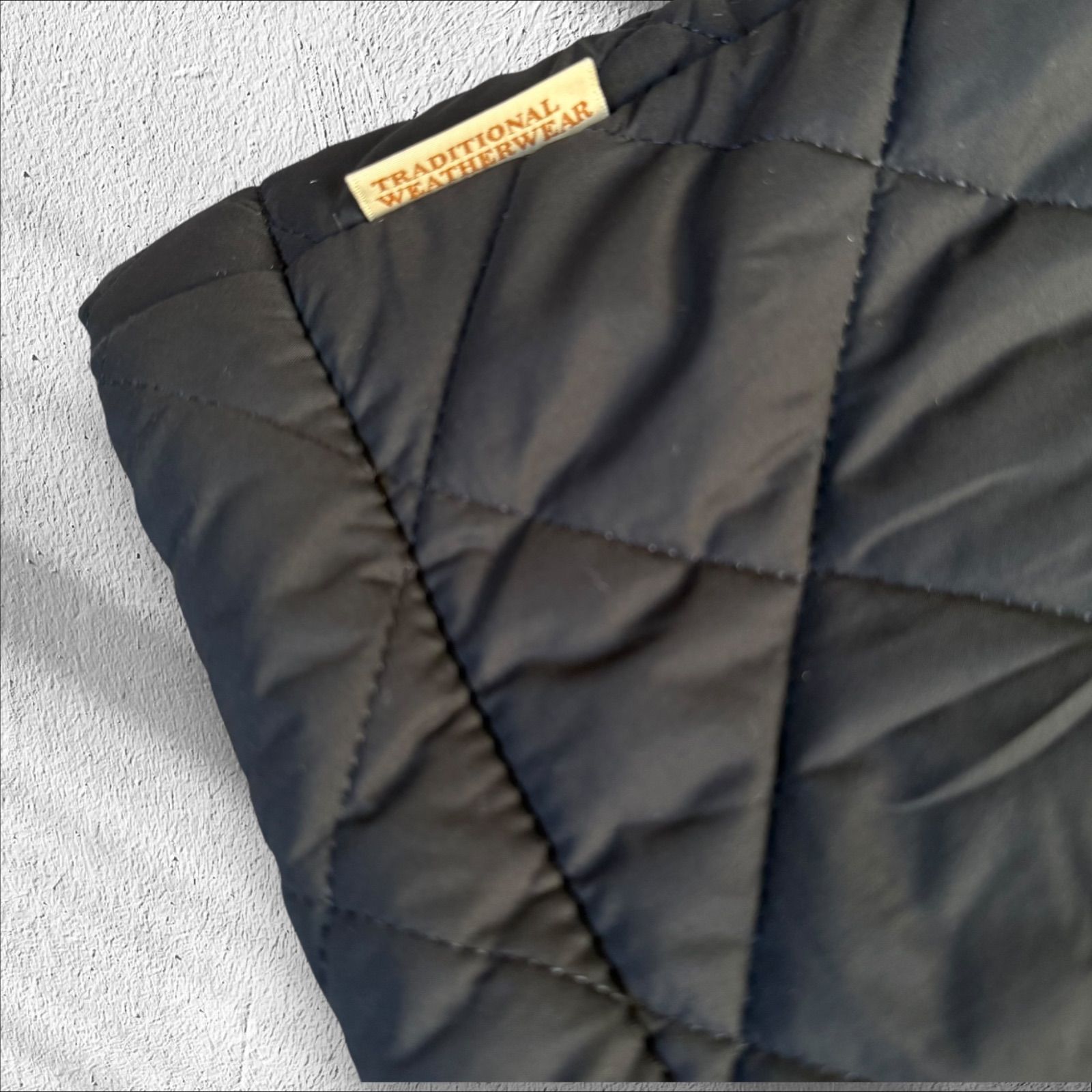 トラディショナルウェザーウェア 中綿 キルティング ボアコート 36 濃紺 冬 ロングコート GULLKHAN_COM