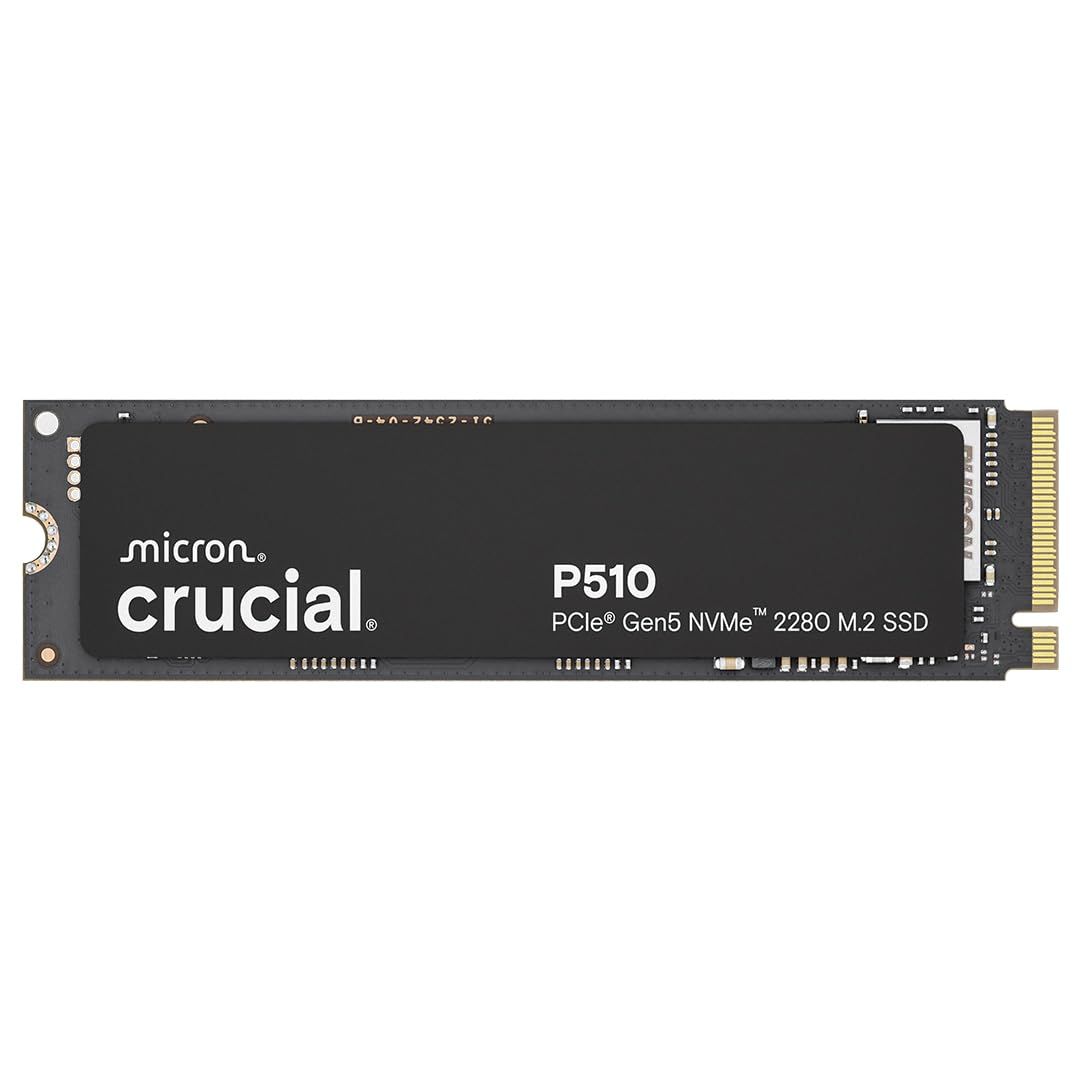 Crucial P510 1TB Gen5 NVMe SSD 最大11,000MB/秒 PCIe 5.0 M.2 2280 SSD 内蔵ソリッドステートドライブ ノートパソコン デスクトップ +Acronis ソフトウェア対応 - CT1000P5 [1TB]