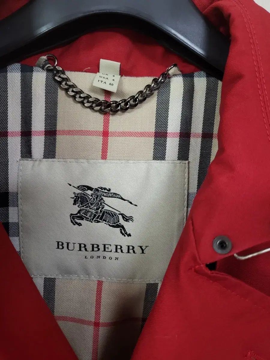 バーバリー レッド トレンチ コート55 66