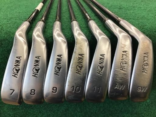 本間ゴルフ ATHPORT e 2010 7 S レディース アイアンセット IR III ARMRQ 45 フレックスL 女性用 右利き 右用 Dランク ゴルフクラブ