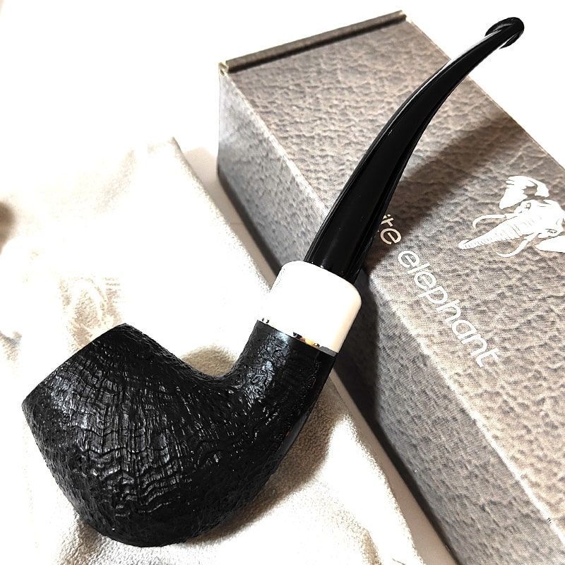 パイプ 本体 ホワイトエレファント WE ケニア SB 16 サンドブラスト おしゃれ タバコ 9 mm 喫煙具 ブラック プレゼント 天然木 アルミニウム かっこいい メンズ ギフト