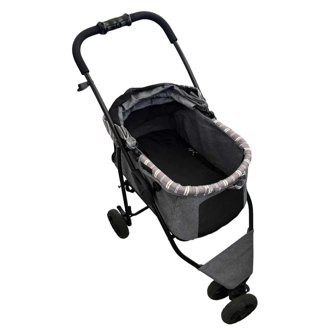 GEX わんわんカート スマートハンデイ Safty ストライプグレー