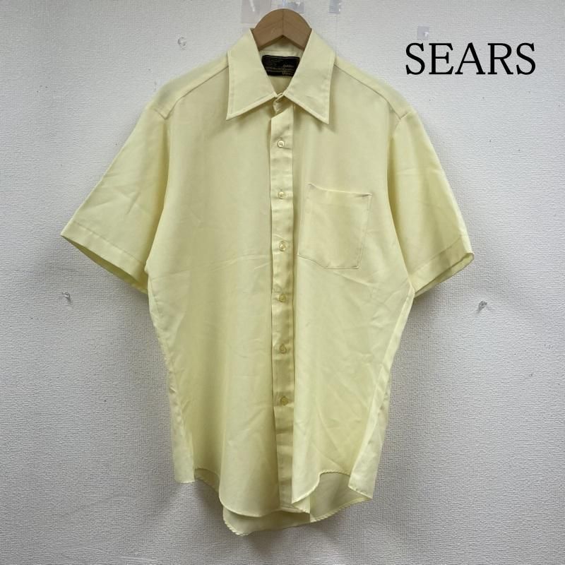 シアーズ ヴィンテージ 70年代 70s 黒タグ 半袖 シャツ ブラウス Shirt