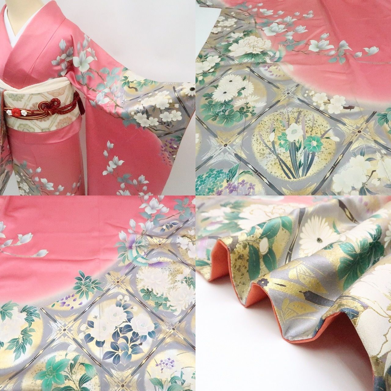 金駒刺繡 笹べり付き