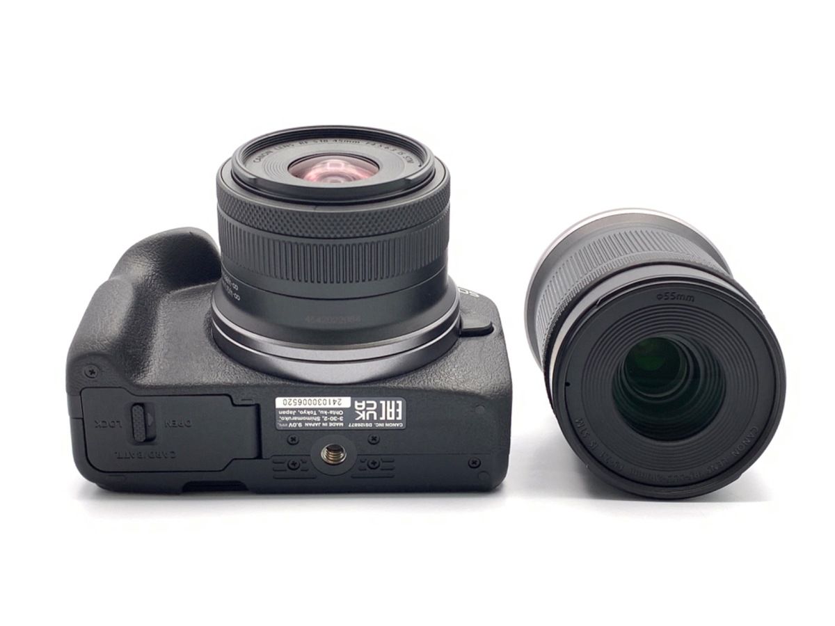  並品 キヤノン EOS R 50 ダブルズームキット ブラック ミラーレス一眼 デジタルカメラ