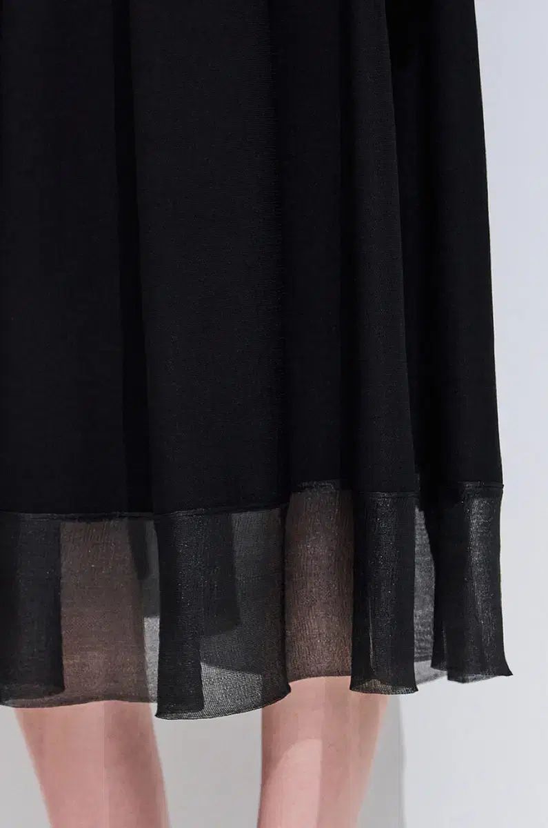 TIME フ チュール テクスチャ ブロック ニット スカート GULLKHAN_COM