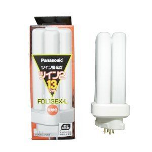 パナソニック 10個セット コンパクト形蛍光灯 ツイン蛍光灯 ツイン2 4本束状ブリッジ 13W 3波長形電球色 FDL13EX-L_set