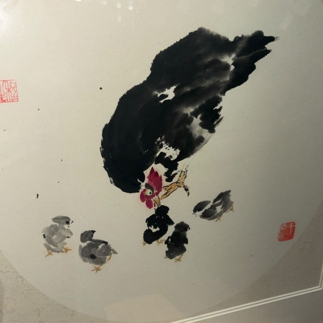 鈴木啓處筆　花鳥圖　紙本肉筆　掛軸　送料込み251029 鈴木啓處筆 花鳥圖 紙本肉筆 掛軸 送料込み251029 2025年最新】肉筆紙