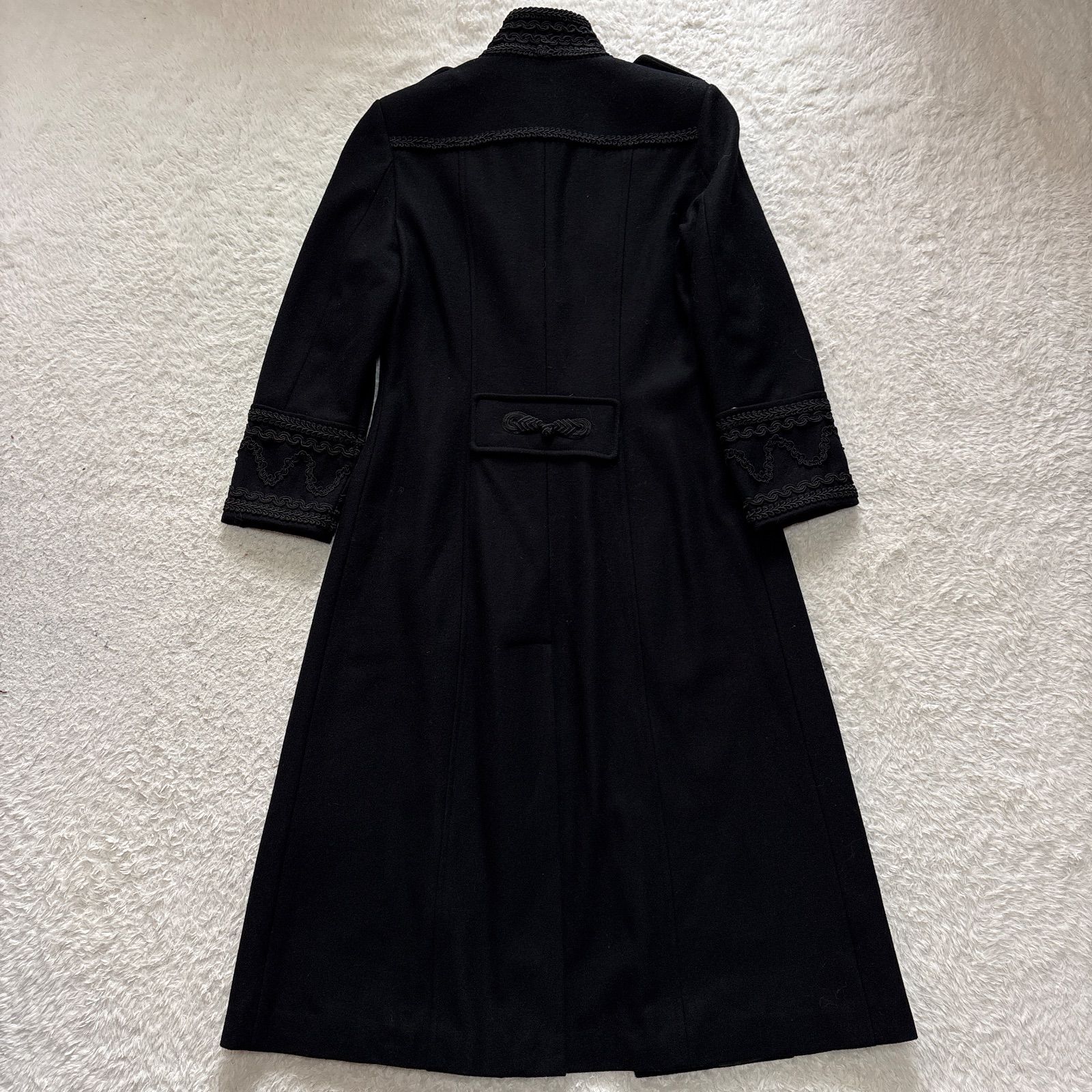 ZARA チャイナロングコート ブラック 刺繍
