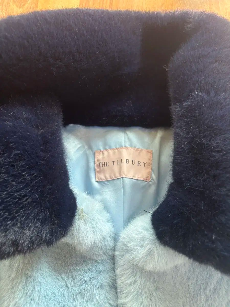 スカイブルー Ecco ファー コート GULLKHAN_COM