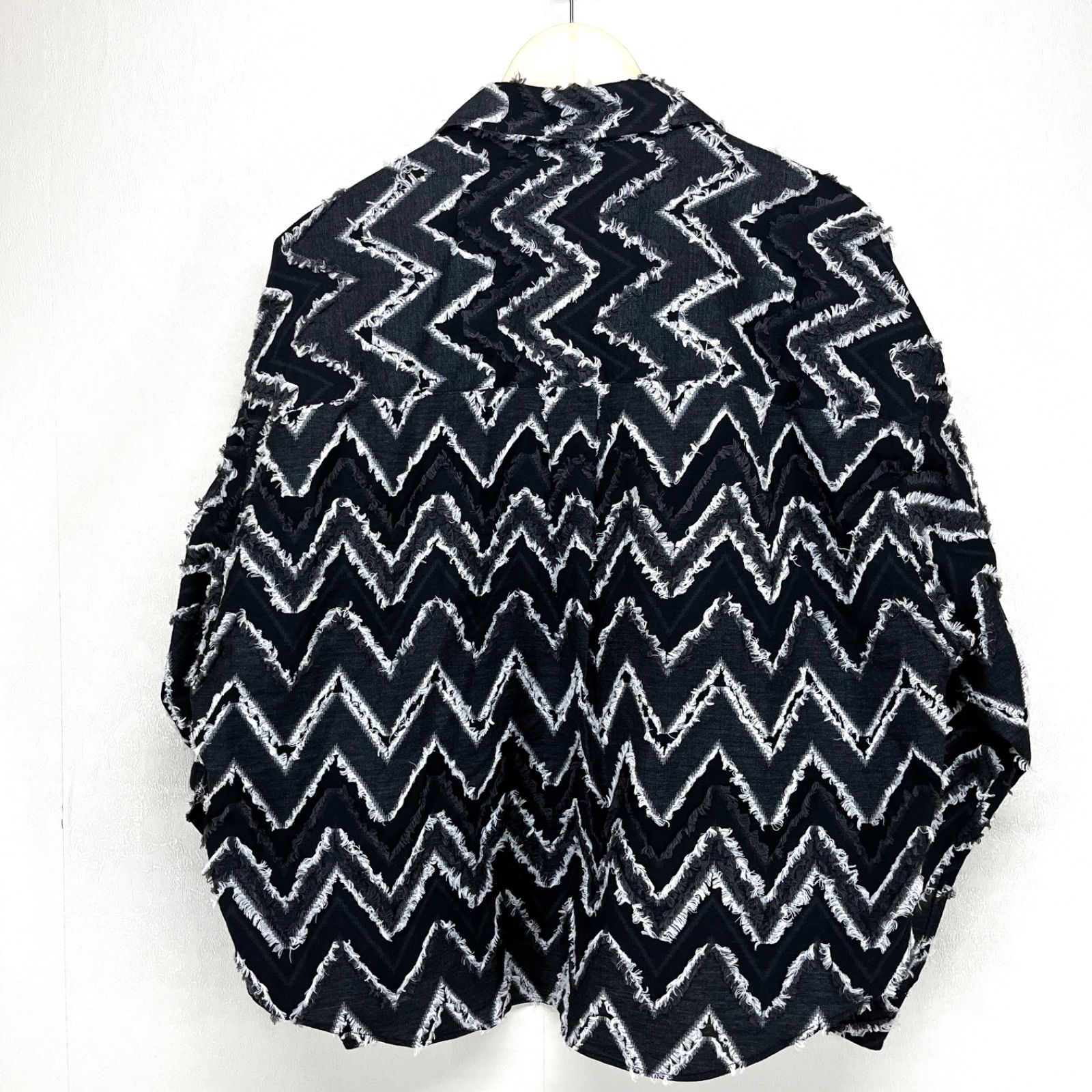 メゾン ジグザジャガードプライムオーバーシャツ グレー Ｓ