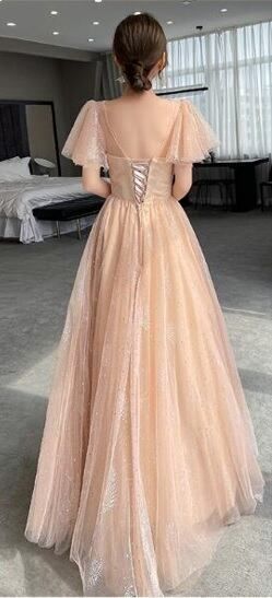 発表会 舞台衣装 パーティ フォ マル ビーズ 刺繍 チュール 9号 M ドレス OPN 2839