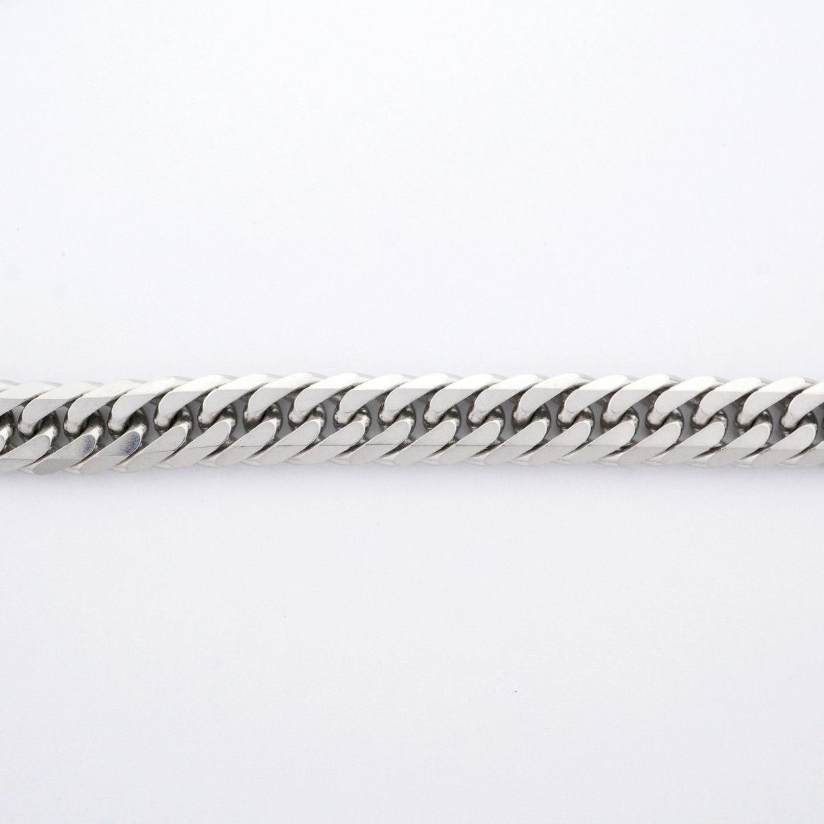 5khm095 喜平 ブレスレット Pt850 プラチナ 6面 ダブル 20.4cm 20.3g キヘイ メンズ レディース ユニセックス