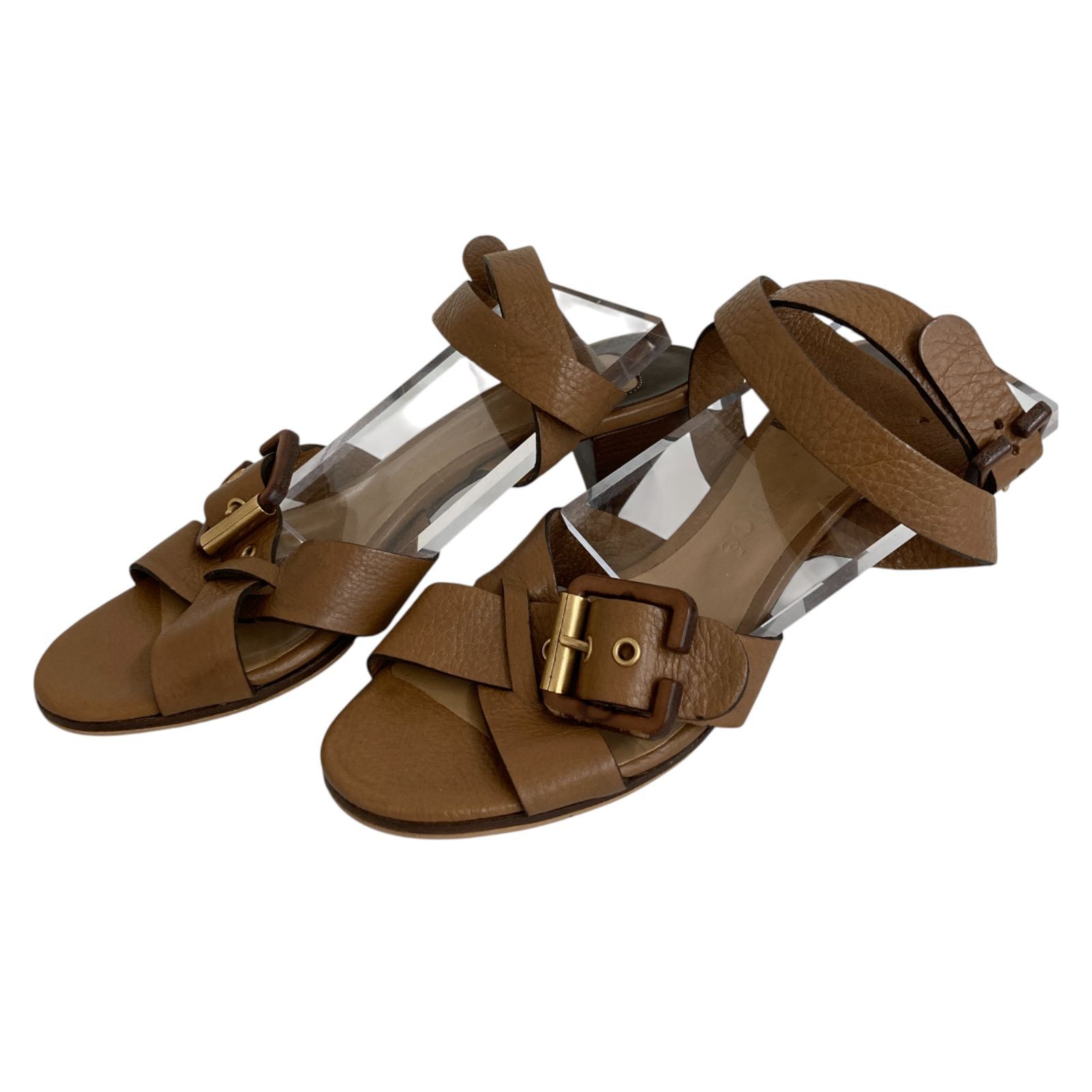 chloe クロエ タン サンダル 23.5cm - メルカリ