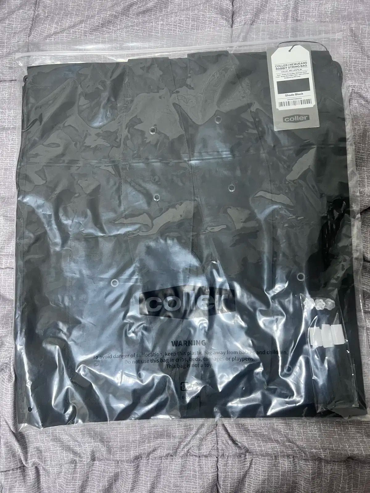 NewJeans ニュージーンズ ニュジ 꼴레 バックパック シャーリングバッグ ブラック newjeans backpack