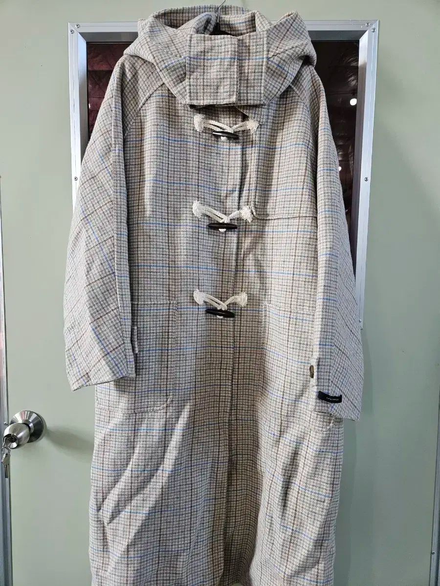 チェック ダッフルコート