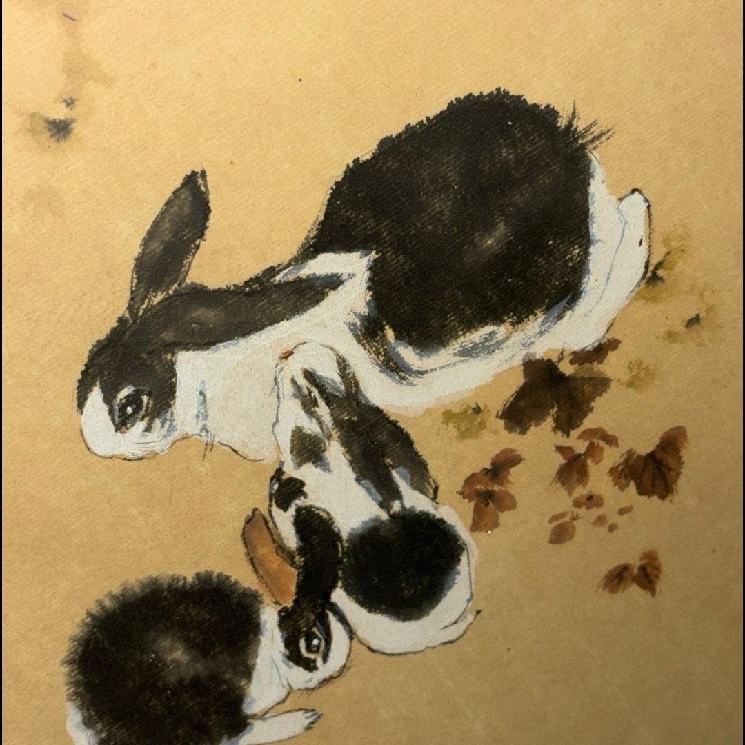 鈴木啓處筆 花鳥圖 紙本肉筆 掛軸 送料込み251029 2025年最新】肉筆紙