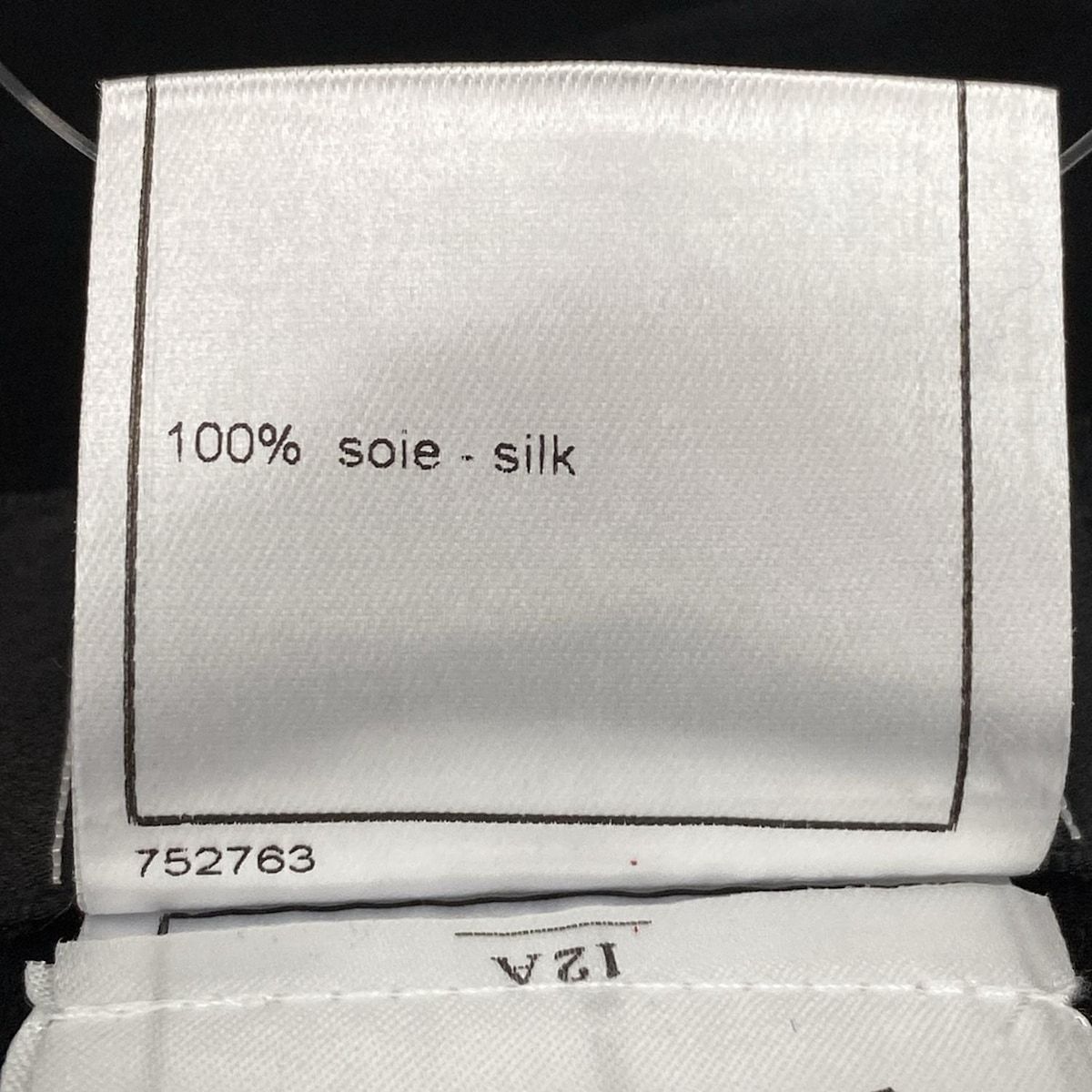 CHANEL シャネル スカート サイズ34 S レディース - P27732 黒 ひざ丈 シルク GULLKHAN_COM