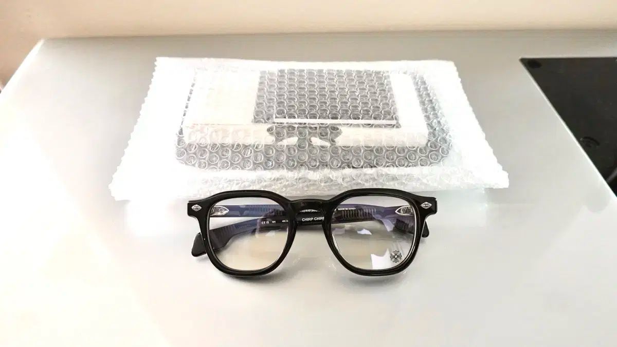 CHROME HEARTS クロムハーツ 첩첩 처프처프 メガネ ブラック シルバー