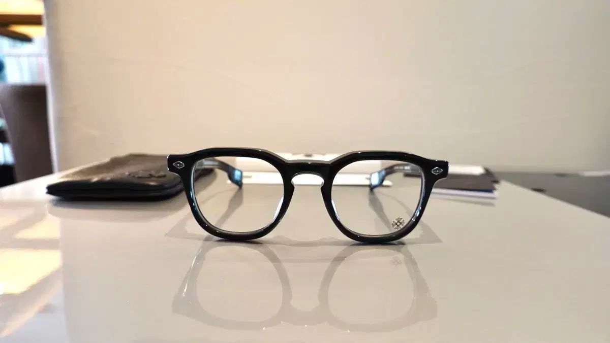 CHROME HEARTS クロムハーツ 첩첩 처프처프 メガネ ブラック シルバー