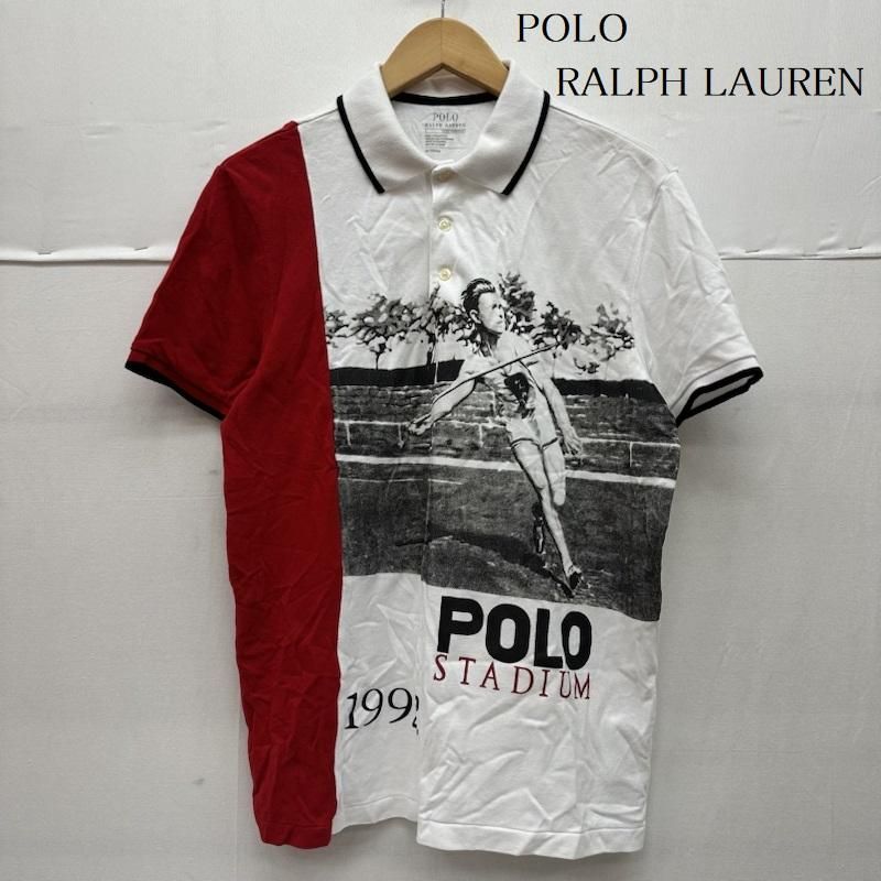 POLO Ralph Lauren 1992 stadium 復刻 槍投げ ポロラルフローレン 1992 STADIUM 復刻 槍投げ プリント ポロシャツ