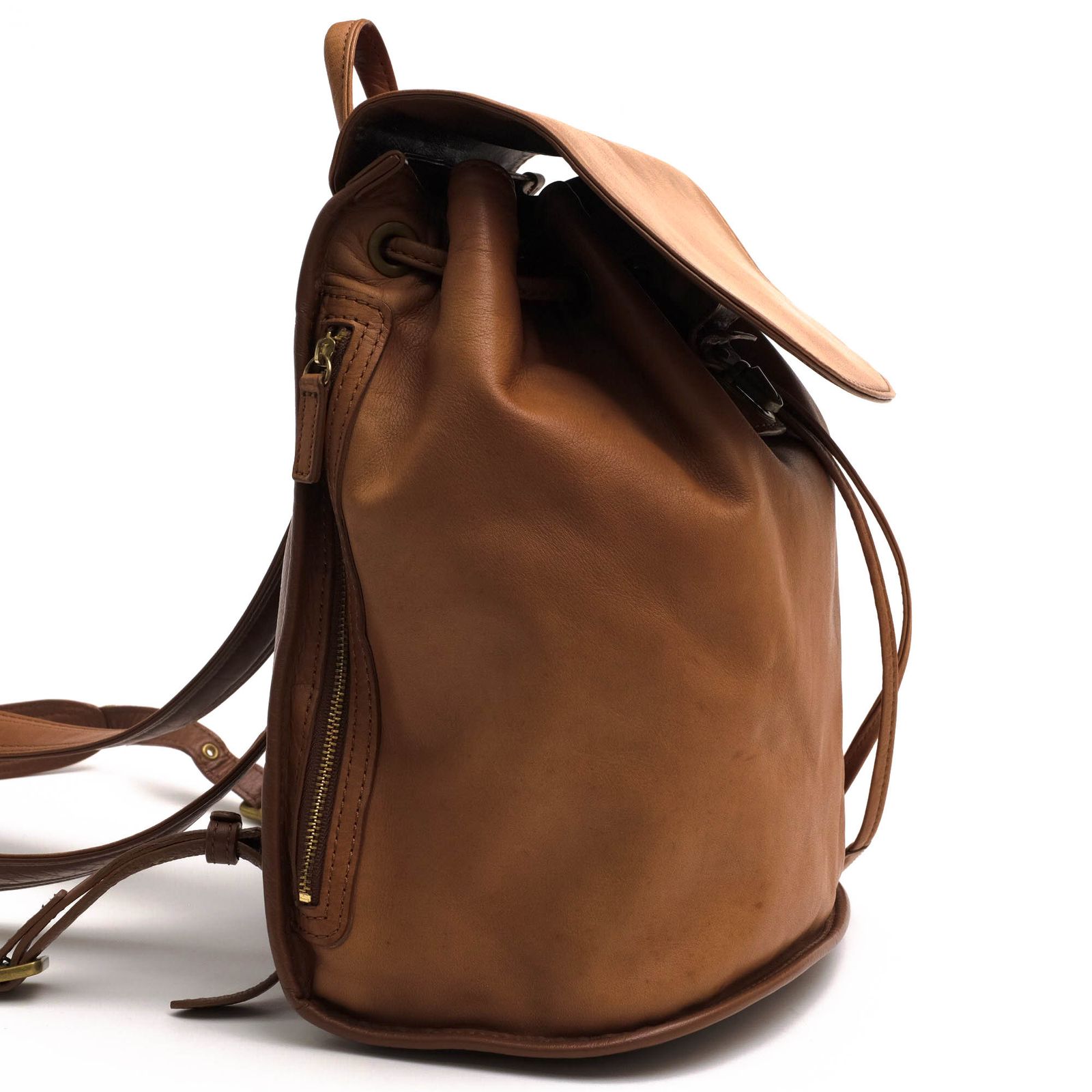 土屋鞄 TSUCHIYA-KABAN リュック バッグ バックパック レディース 女性 女性用 レザー 革 本革 ブラウン 茶 PU0127 PLESOIE プリソワ ミニリュック 巾着型 デイパック DECORATOM_COM_BR