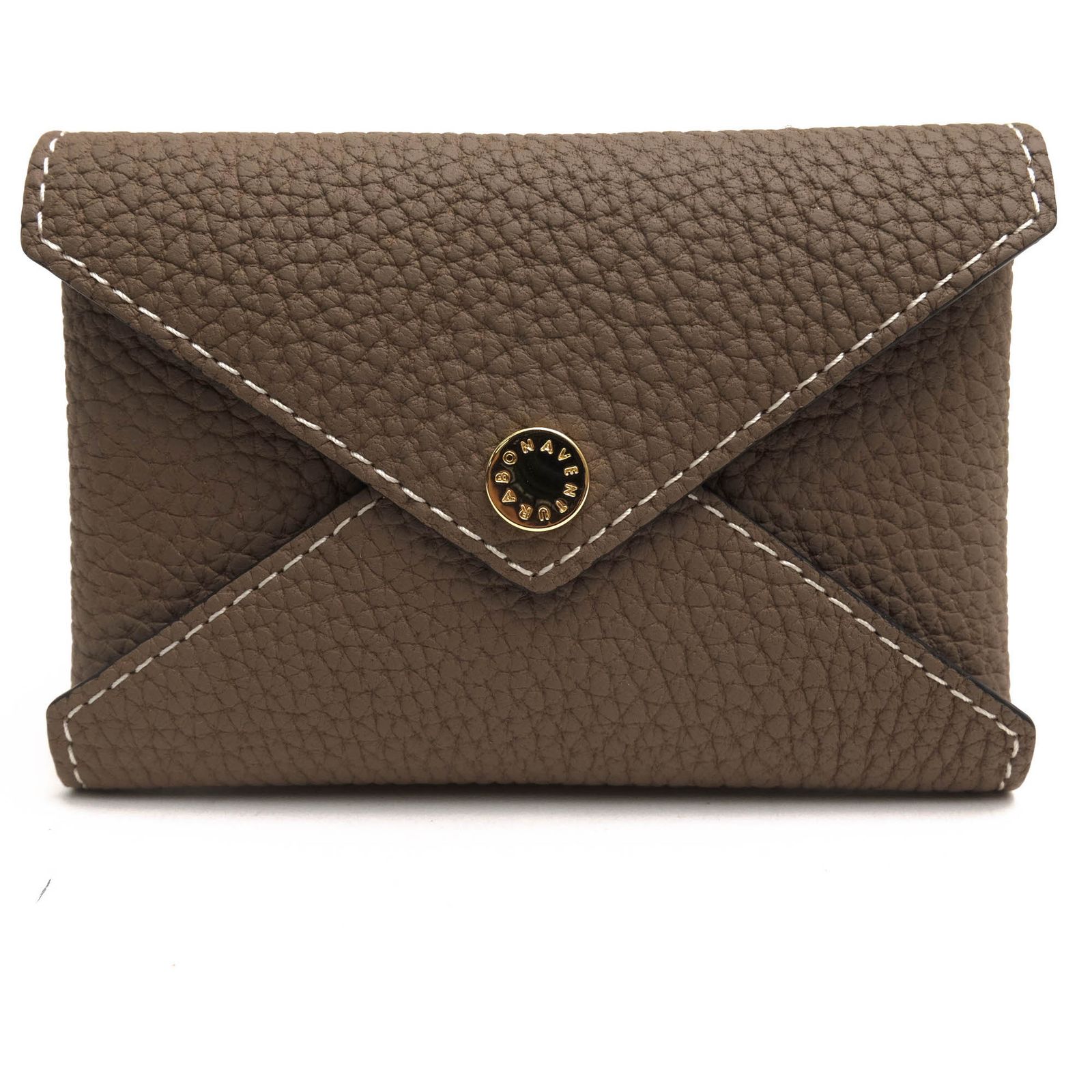 ボナベンチュラ BONAVENTURA カードケース 名刺入れ レディース 女性 女性用 レザー 革 本革 ベージュ BBUT4 ENVELOPE CARD CASE エンベロープ コインケース ユニセックス 男女兼用 シボ革 シュリンクレザー