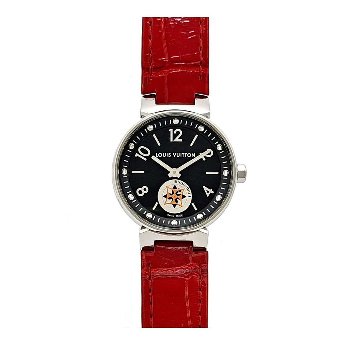 ルイヴィトン タンブール ムーンスターPM Q 8 J 11 クオーツ ステンレススティール レディース LOUIS VUITTON 時計