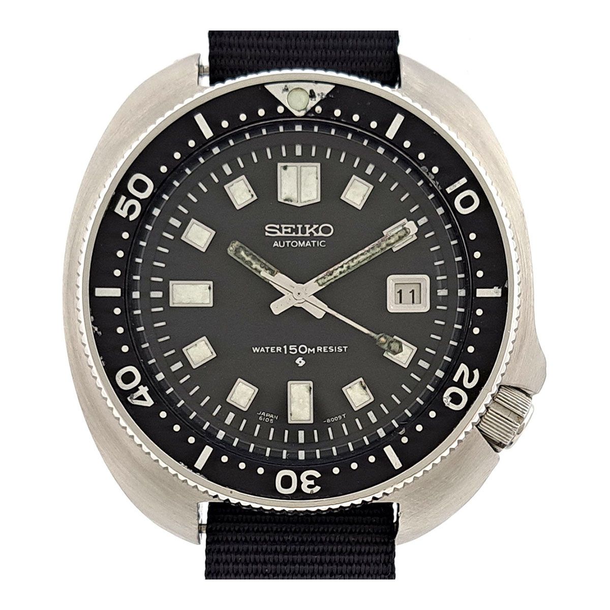 セイコー セカンドダイバー 150M 植村ダイバー 6105-8110 自動巻き ステンレススティール メンズ SEIKO 時計