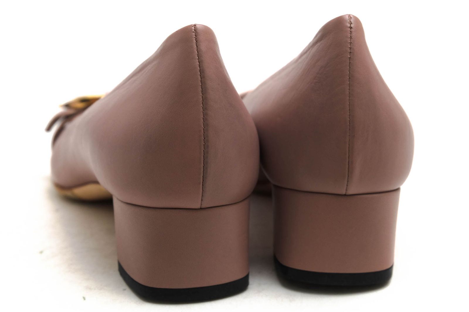  グッチ GUCCI パンプス シューズ 靴 レディース 女性 女性用 レザー 革 本革 ピンク 306168 ローヒール ハイヒール パンプス パンプス