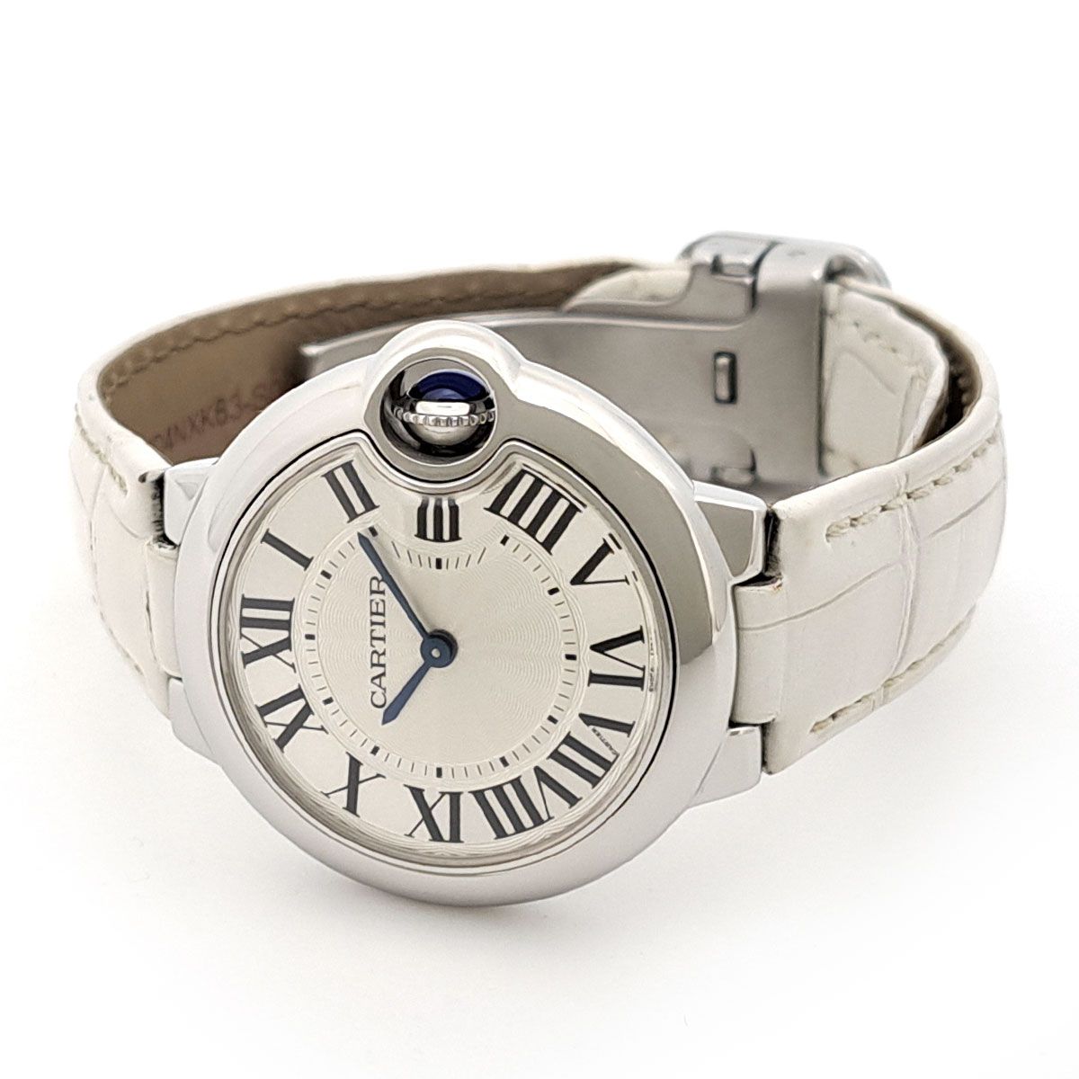 カルティエ バロンブルー 33mm W6920086 クオーツ ステンレススティール レディース ボーイズ CARTIER 時計