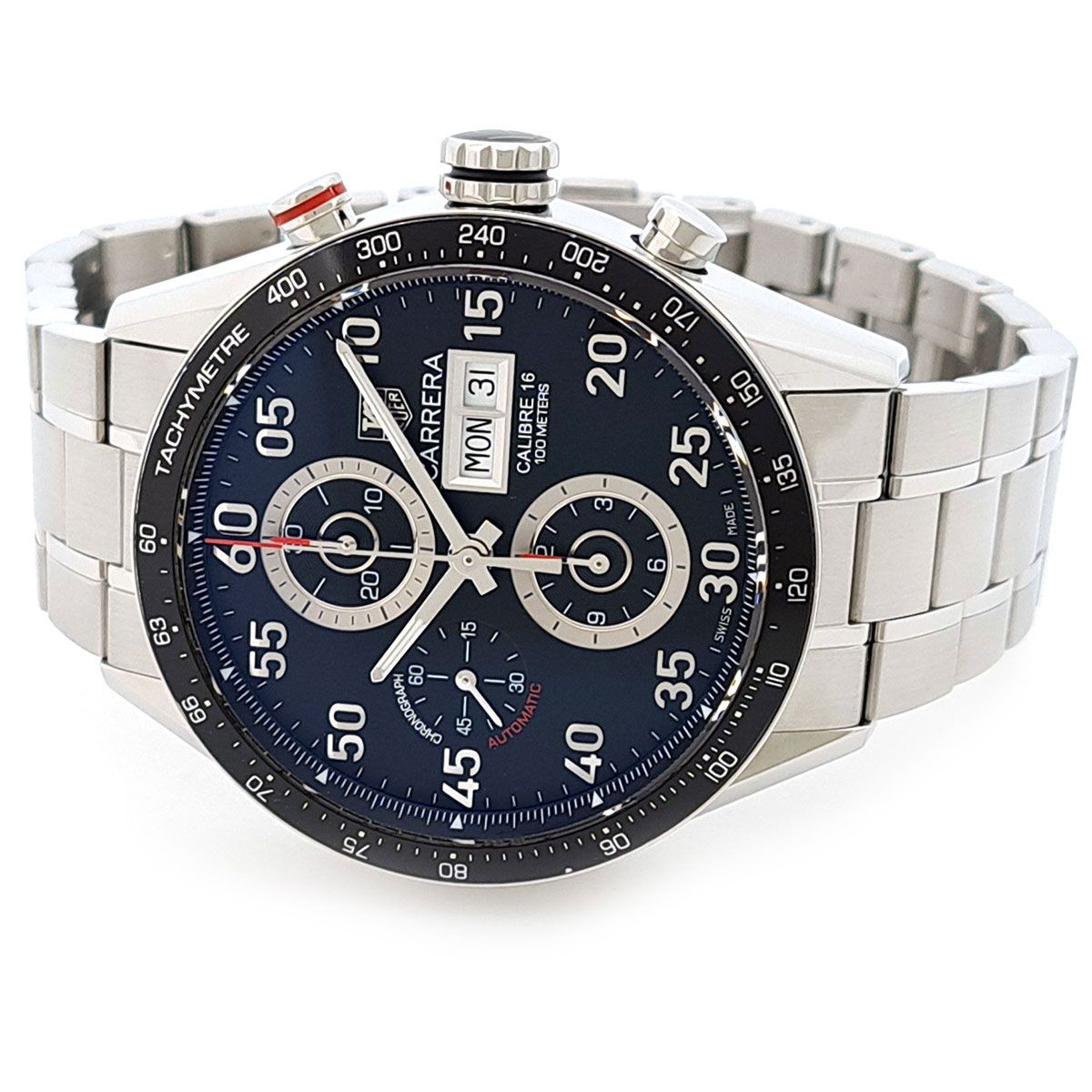 タグホイヤー カレラ キャリバー16 デイデイト クロノグラフ CV 2 A 10 BA 0796 自動巻き ステンレススティール メンズ TAG HEUER 時計