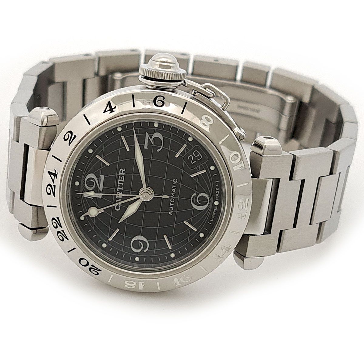 カルティエ パシャC メリディアン 自動巻き ステンレススティール メンズ ボーイズ CARTIER 時計