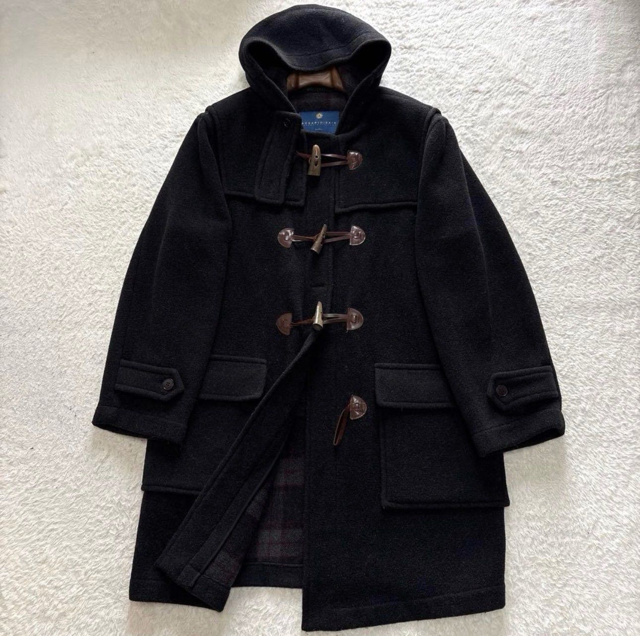 ROSARIOISAIA イタリア製 ダッフルコート 裏チェック柄