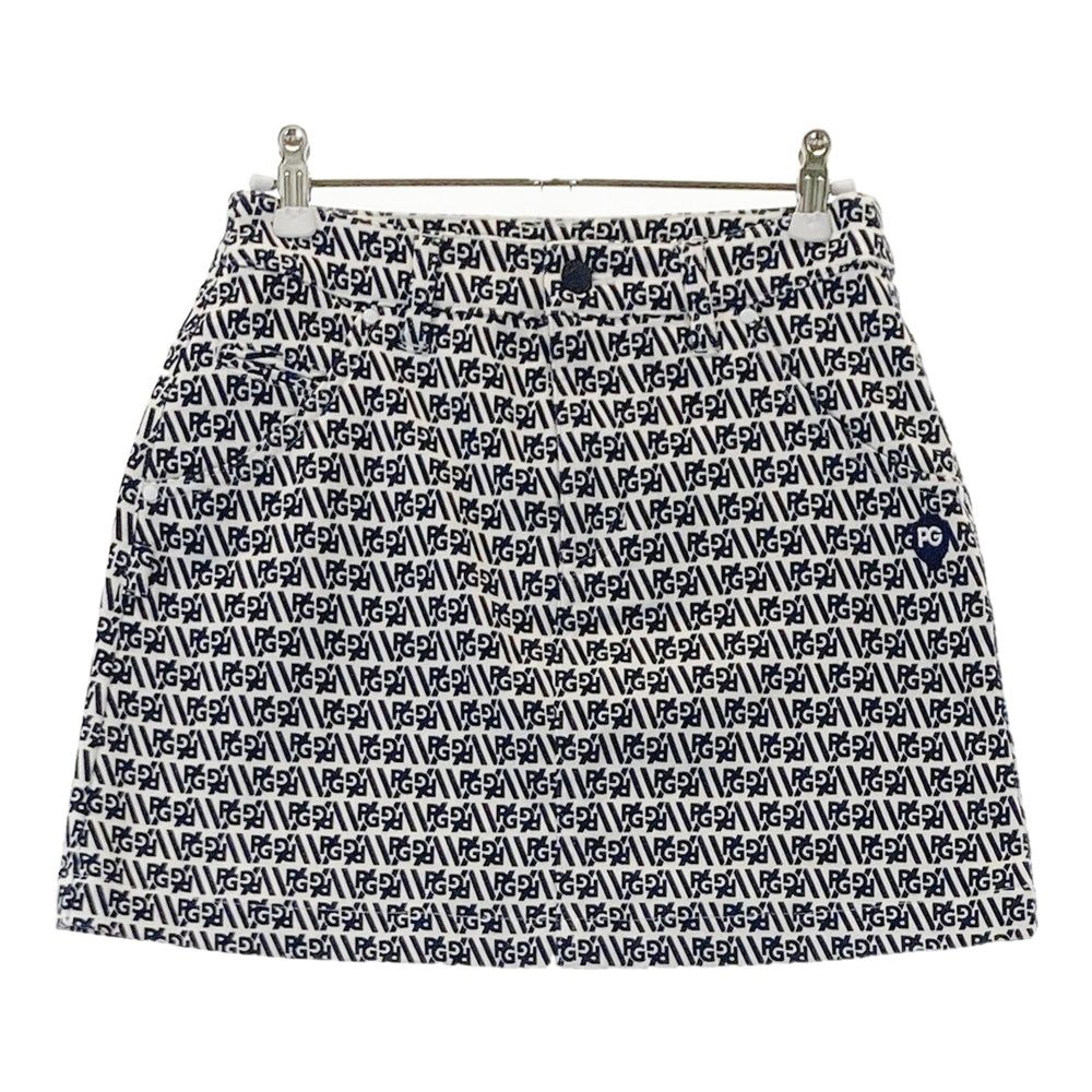 サイズ 00 PEARLY GATES パーリーゲイツ ストレッチ スカート ロゴ総柄 ホワイト系 240101405275 ゴルフウェア レディース ストスト