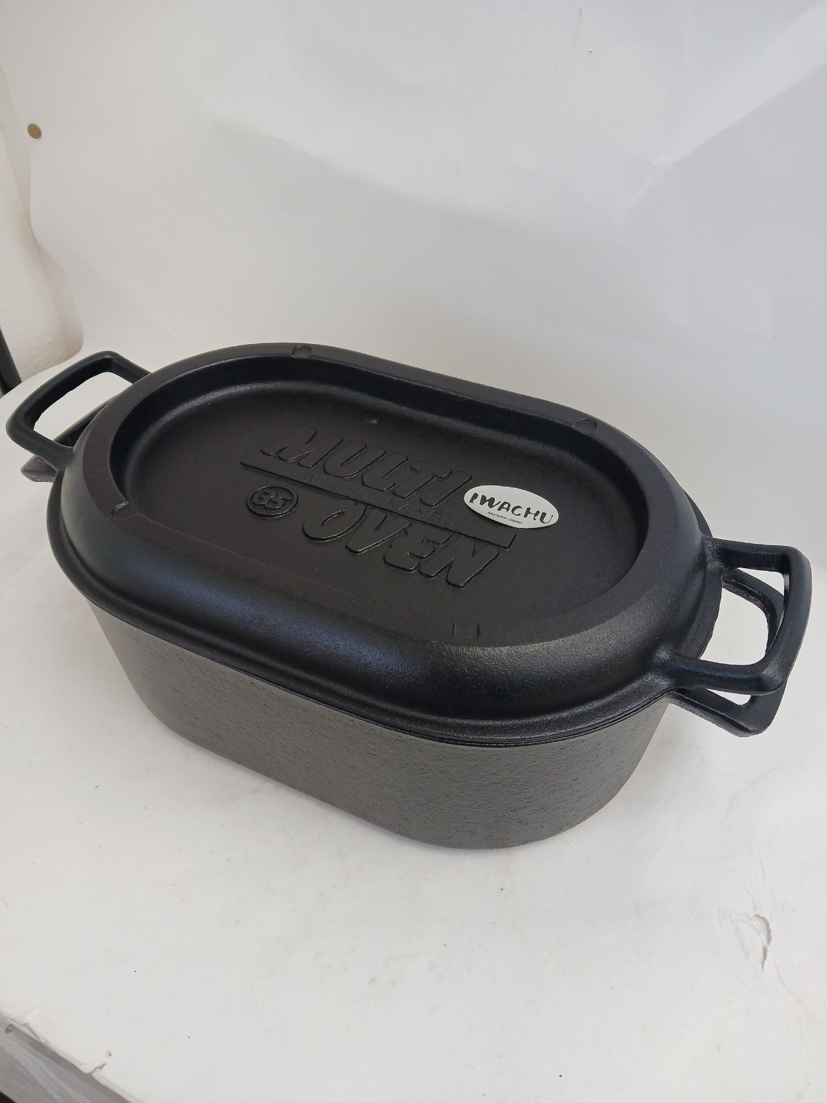 岩鋳 マルチオーブン35 南部鉄器 リフトハンドル付き 蓋裏グリル兼用 鉄鍋 オーブン対応 調理器具 鋳鉄製 鍋 焼き煮込み兼用