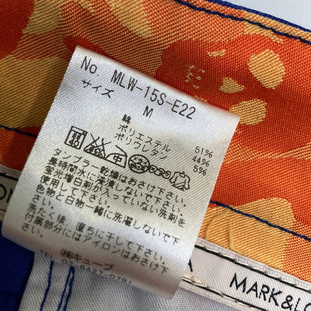 サイズ M MARK-LONA マークアンドロナ ストレッチスカート スカル×カモフラ柄 ブルー系 240101481880 ゴルフウェア レディース ストスト LLC-HASEGAWATOSO_COM