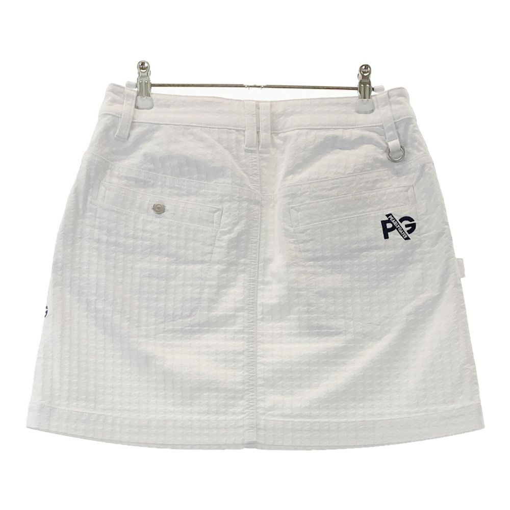 サイズ 1 PEARLY GATES パーリーゲイツ ストレッチスカート 千鳥 総柄 ホワイト系 240101515759 ゴルフウェア レディース ストスト