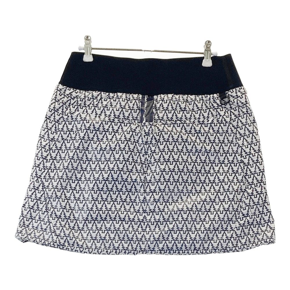 サイズ 1 PGG PEARLY GATES パーリーゲイツ 269-2134004 裏メッシュ ナイロンスカート ツリー 総柄 ホワイト系 240101521323 ゴルフウェア レディース ストスト