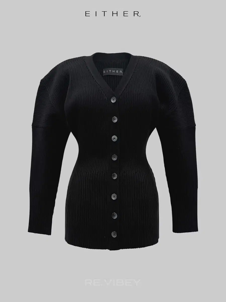  イダー either アワーグラス ニット ジャケット カーディガン 長袖 カーディガン ボレロ アンサンブル