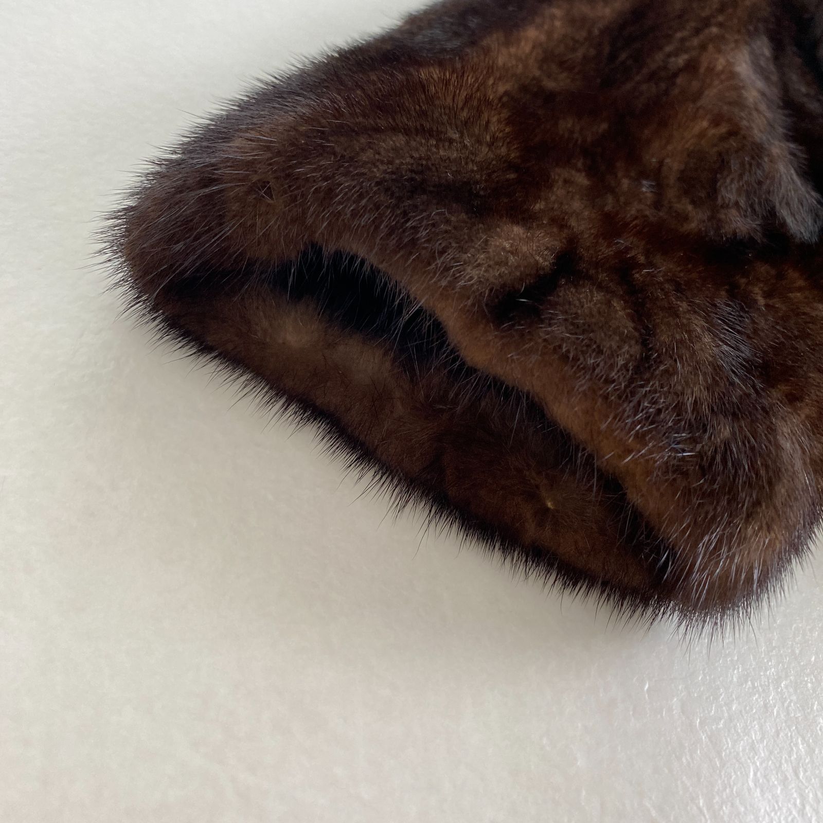 毛皮コート SAGA MINK 上質 ミンク ミドル丈 裏地刺しゅう ブラウン 13