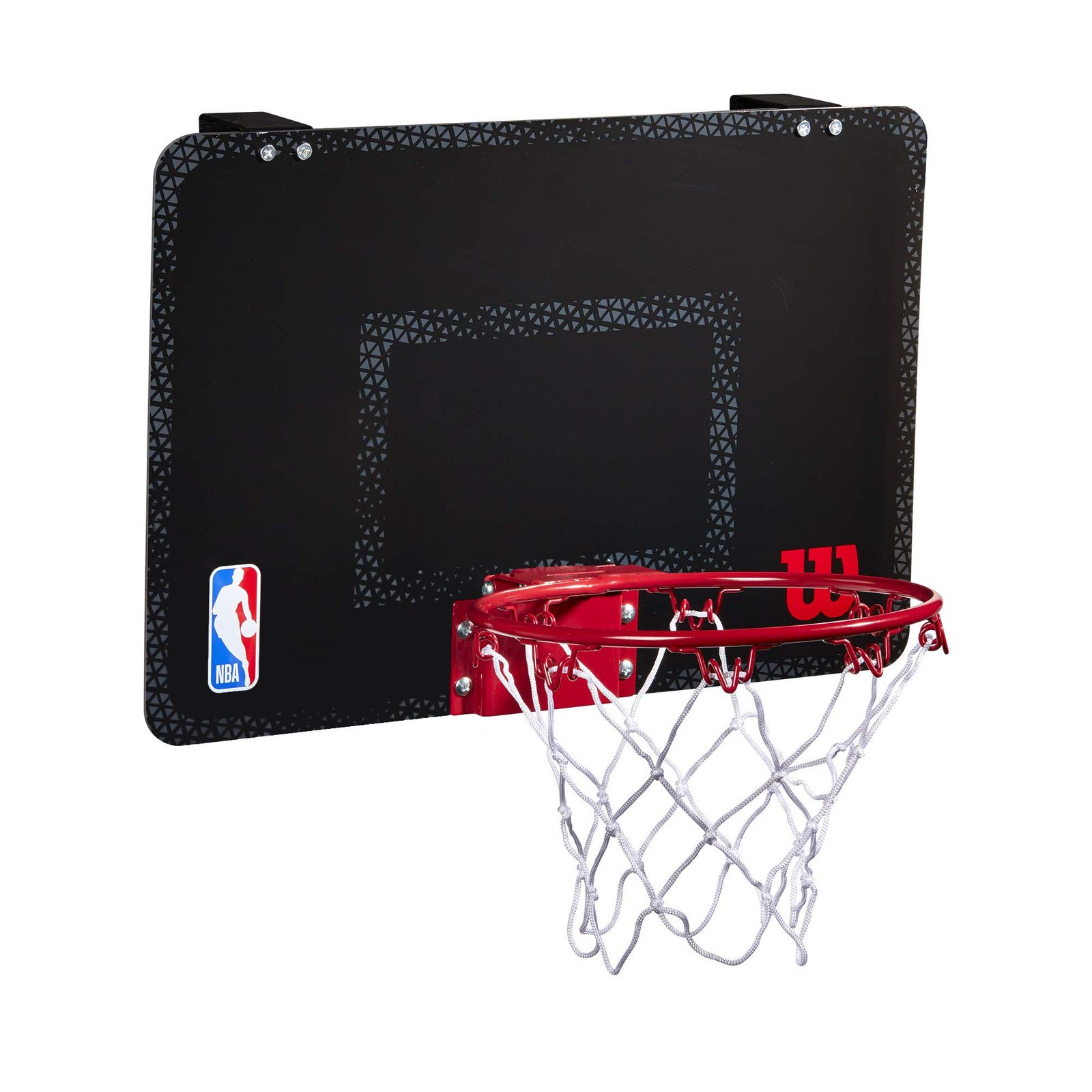 TEAM FORGE MINI HOOP NBA フォージ NBA チーム ミニ フープ ゴール高さ27.9cm×幅45.7cm バスケットボール用ゴール × ボール 直径 Wilson ウイルソン 12.7cm ブラック WTBA3001FRGNB