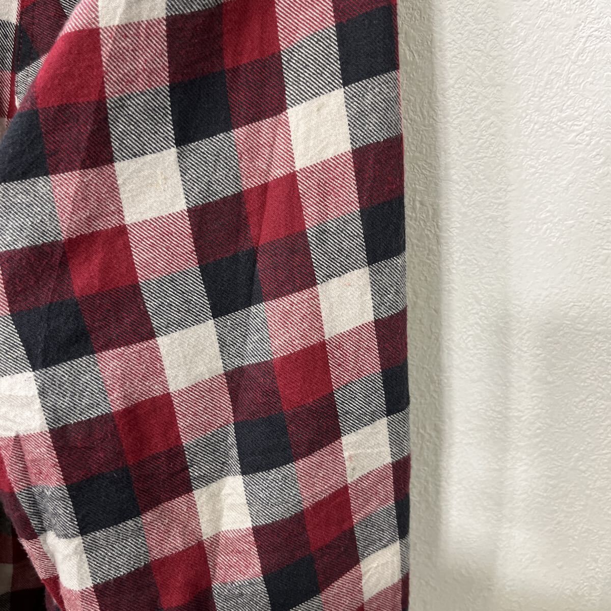 Wrangler シャツジャケット L レッド マルチカラー ラングラー 